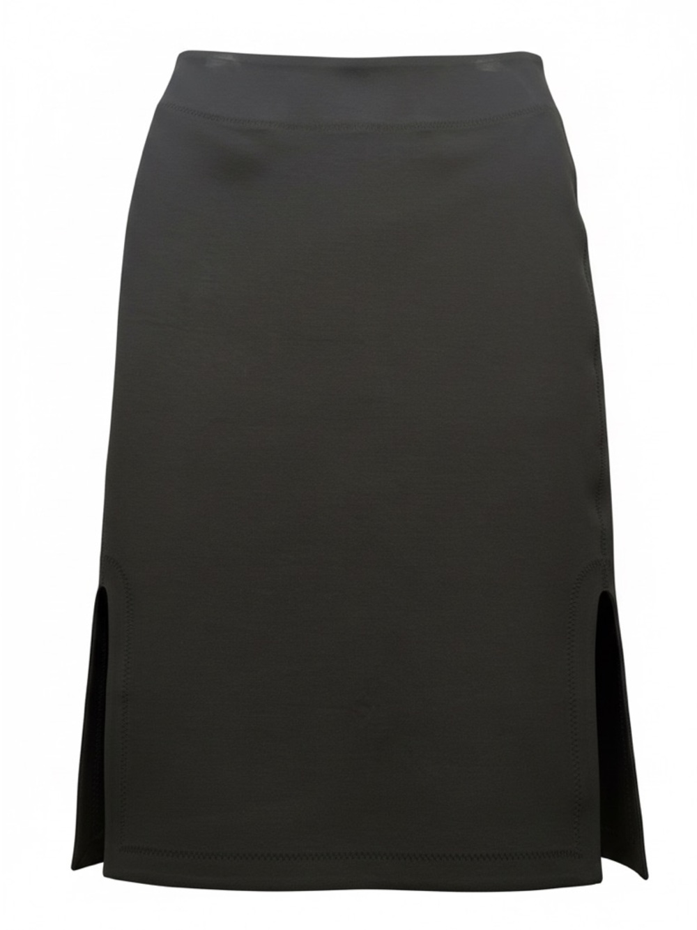 SPANX Black Pencil Skirt with Side Slits - Picture 3 of 3